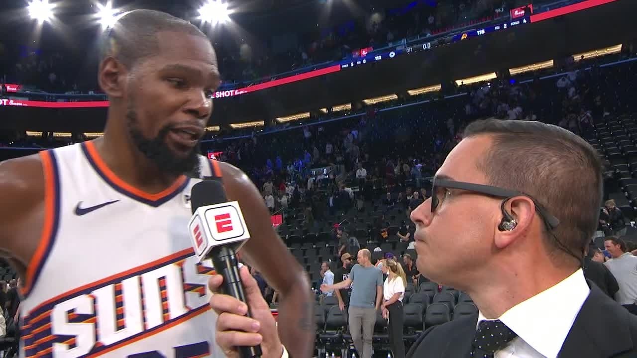 Kevin Durant reacts to Suns’ OT win over the Clippers, has high praise for