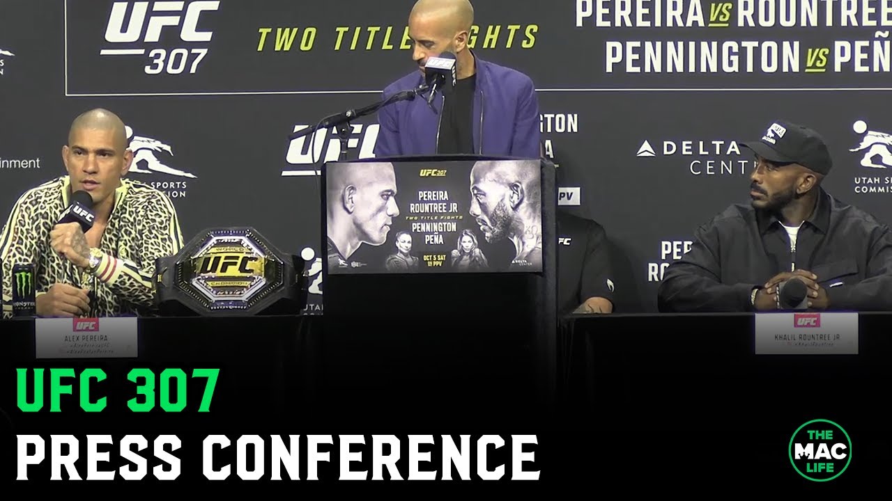 UFC 307: Press Conference (Full) – Alex Pereira vs. Khalil Rountree