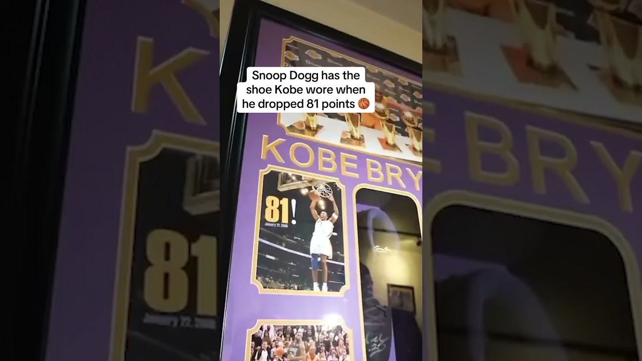 Snoop has the shoes Kobe wore when he dropped 81 😳 (via Kai Cenat) shorts