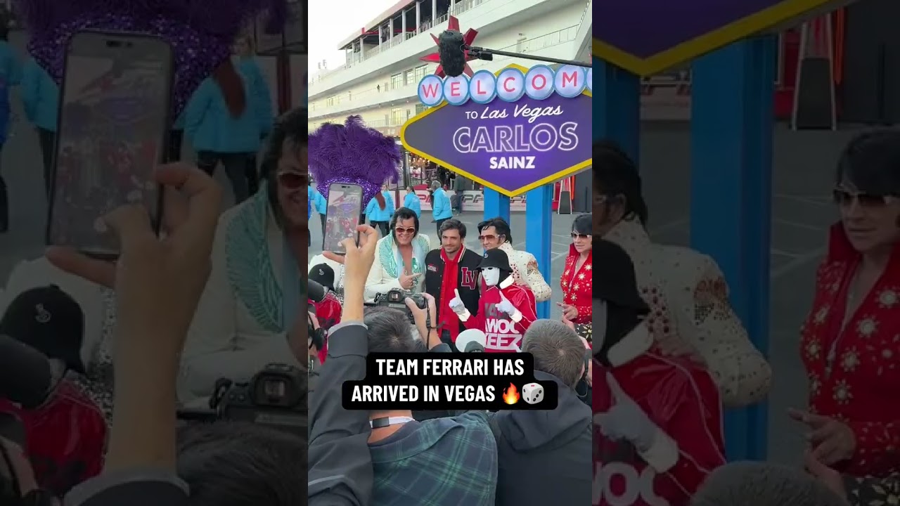 Team Ferrari had Elvis impersonators at their arrival 🔥