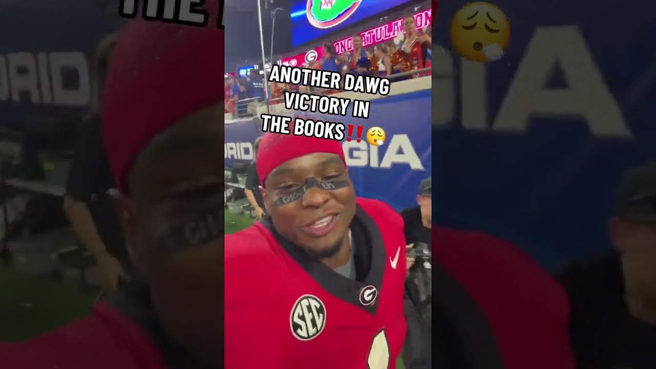 Trevor Etienne after Georgia’s win vs. Florida 🔥