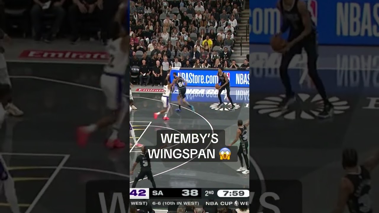 Wemby’s wingspan 😳 shorts