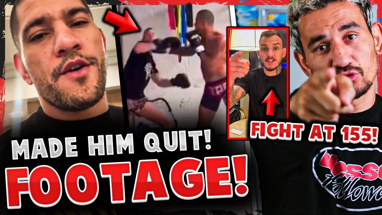 Alex Pereira MAKES MAN QUIT after LEFT HOOK! *FOOTAGE* Renato Moicano & Max