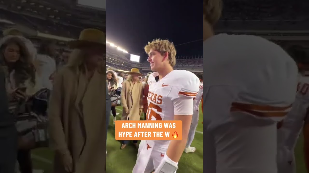 Arch Manning after Texas’ win 🔥