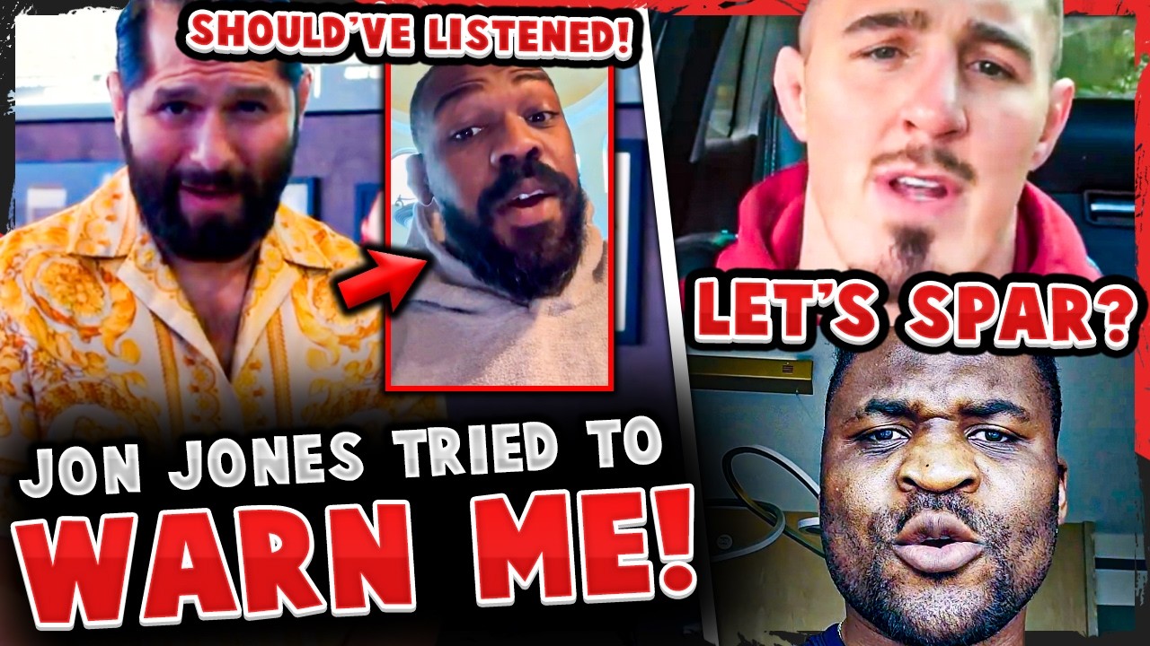 Jon Jones WARNED Jorge Masvidal! Tom Aspinall PERSONAL CONVERSATION, Francis