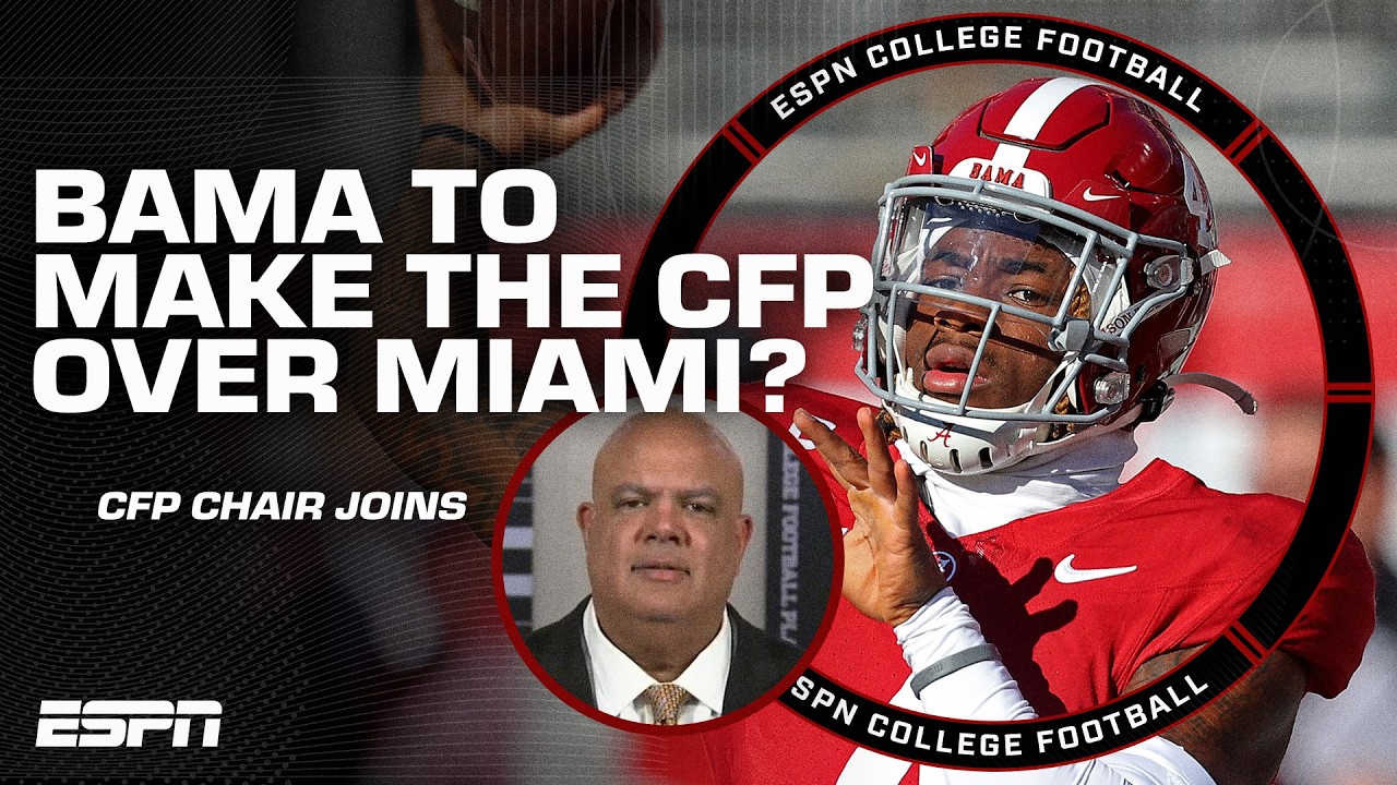 Why Alabama are ranked HIGHER than Miami in the CFP Rankings 👀 Warde Manuel