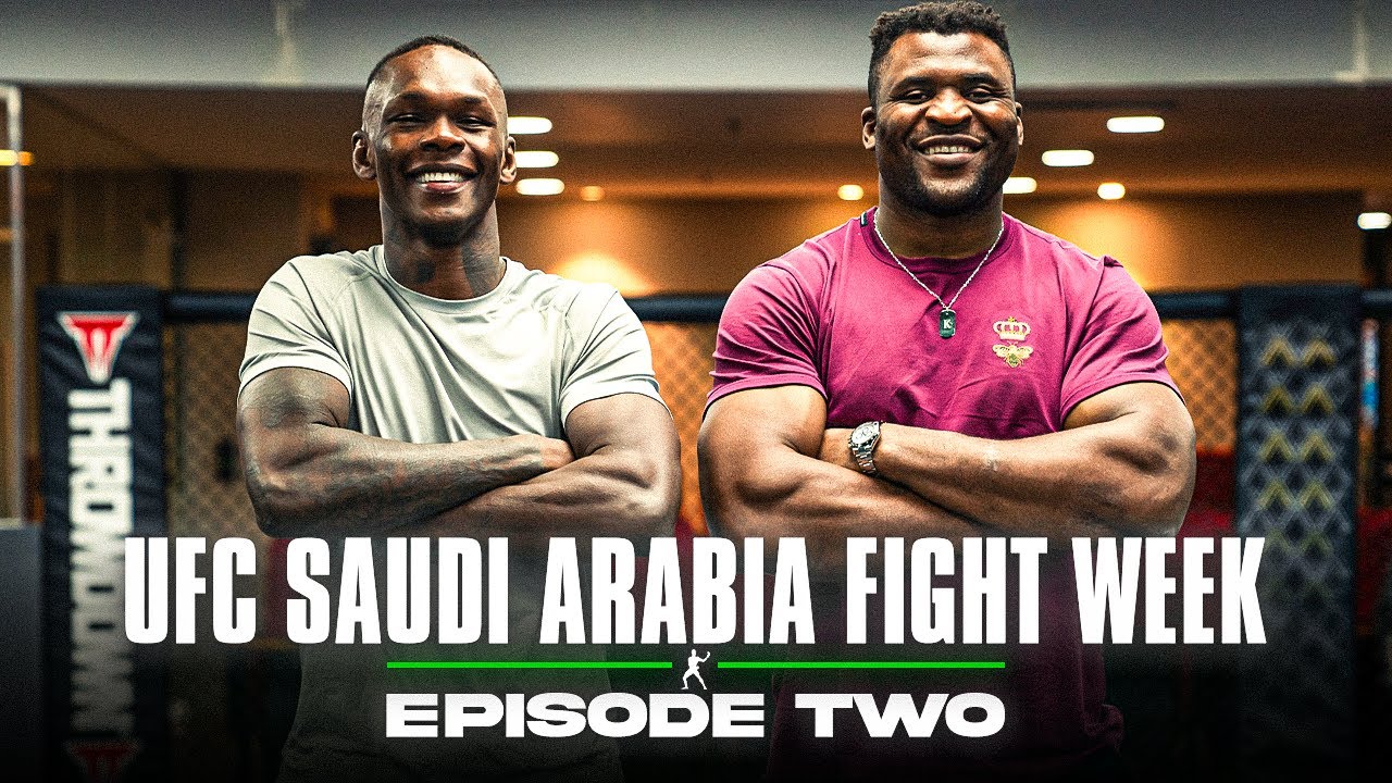 Francis Ngannou Shows Up To Support Israel Adesanya During Fight Week | UFC
