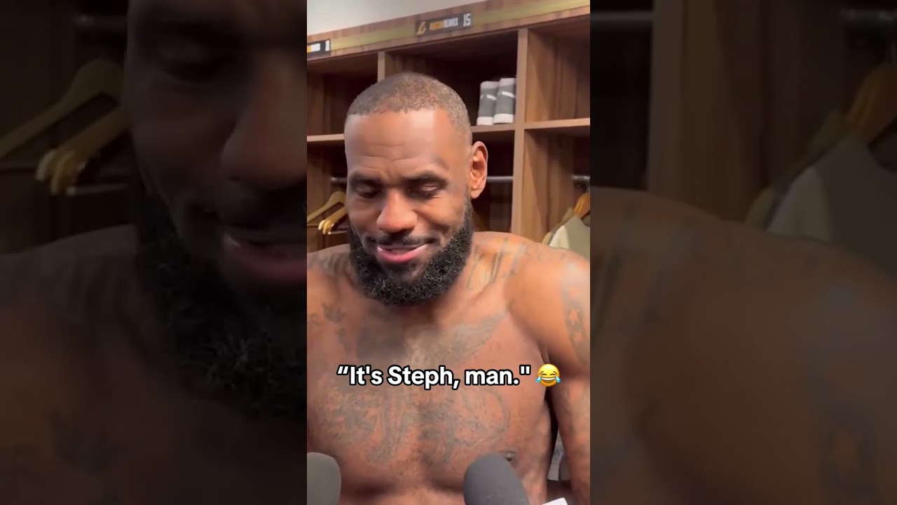 LeBron on the Lakers defending Steph 😅
