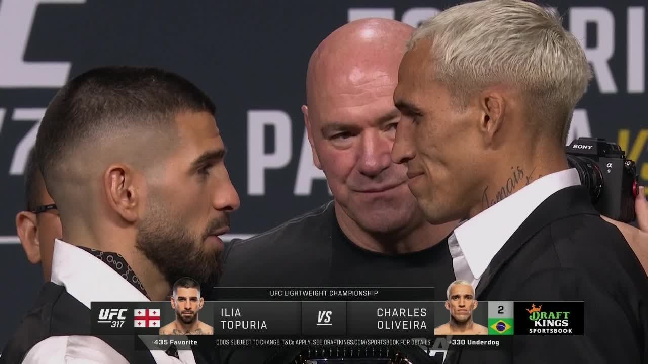 Faceoffs from the UFC 317 Press Conference | ESPN MMA