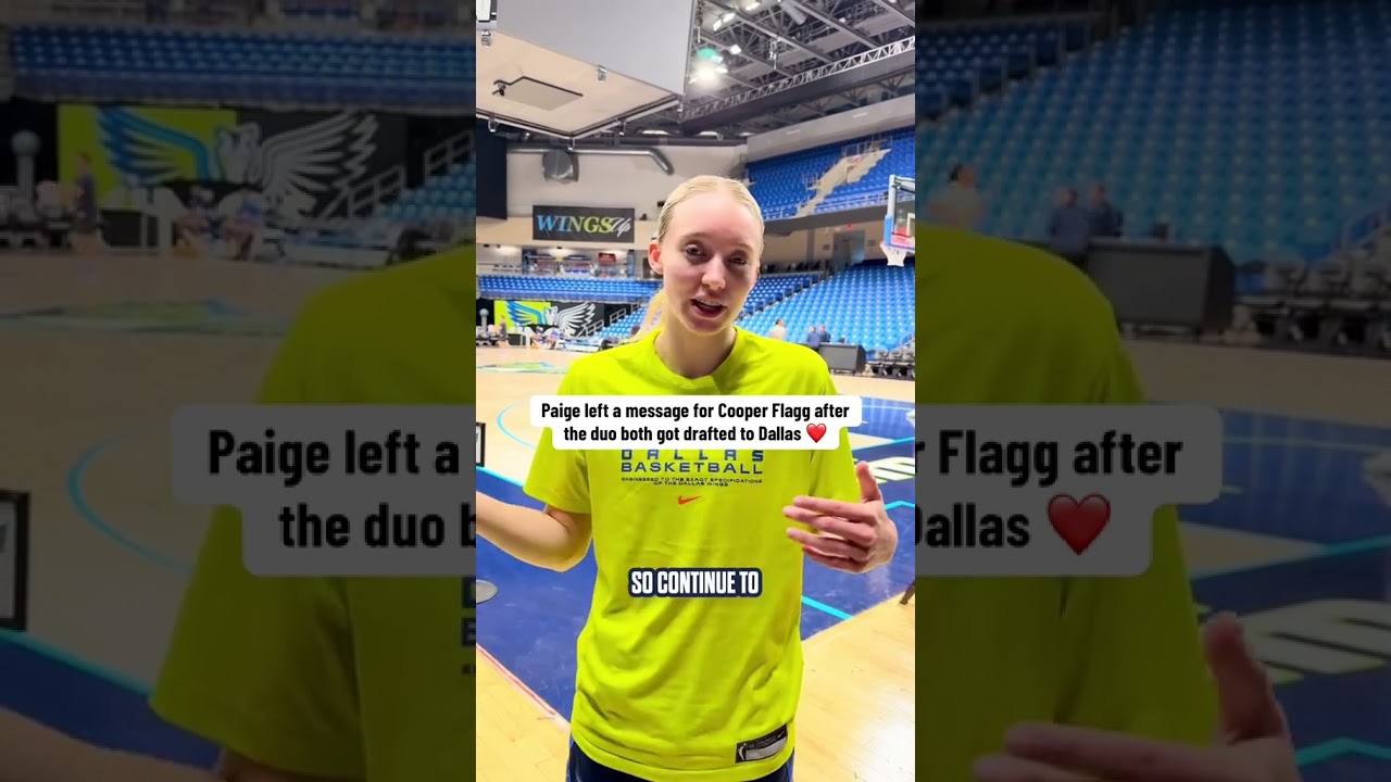 Paige Bueckers’ message to Cooper Flagg 💙🤍 (via dallasmavsTT)