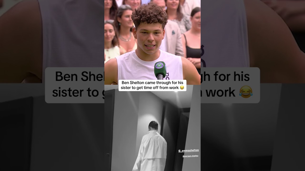 Ben Shelton’s wish comes true 😂 🙌 (via bensheltonIG)