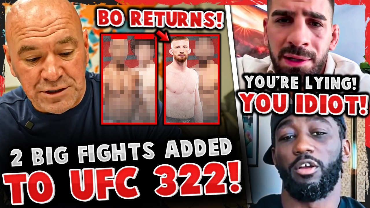 BREAKING: 2 BIG FIGHTS ADDED to UFC 322! Ilia Topuria ACCUSES “IDIOT” Terence