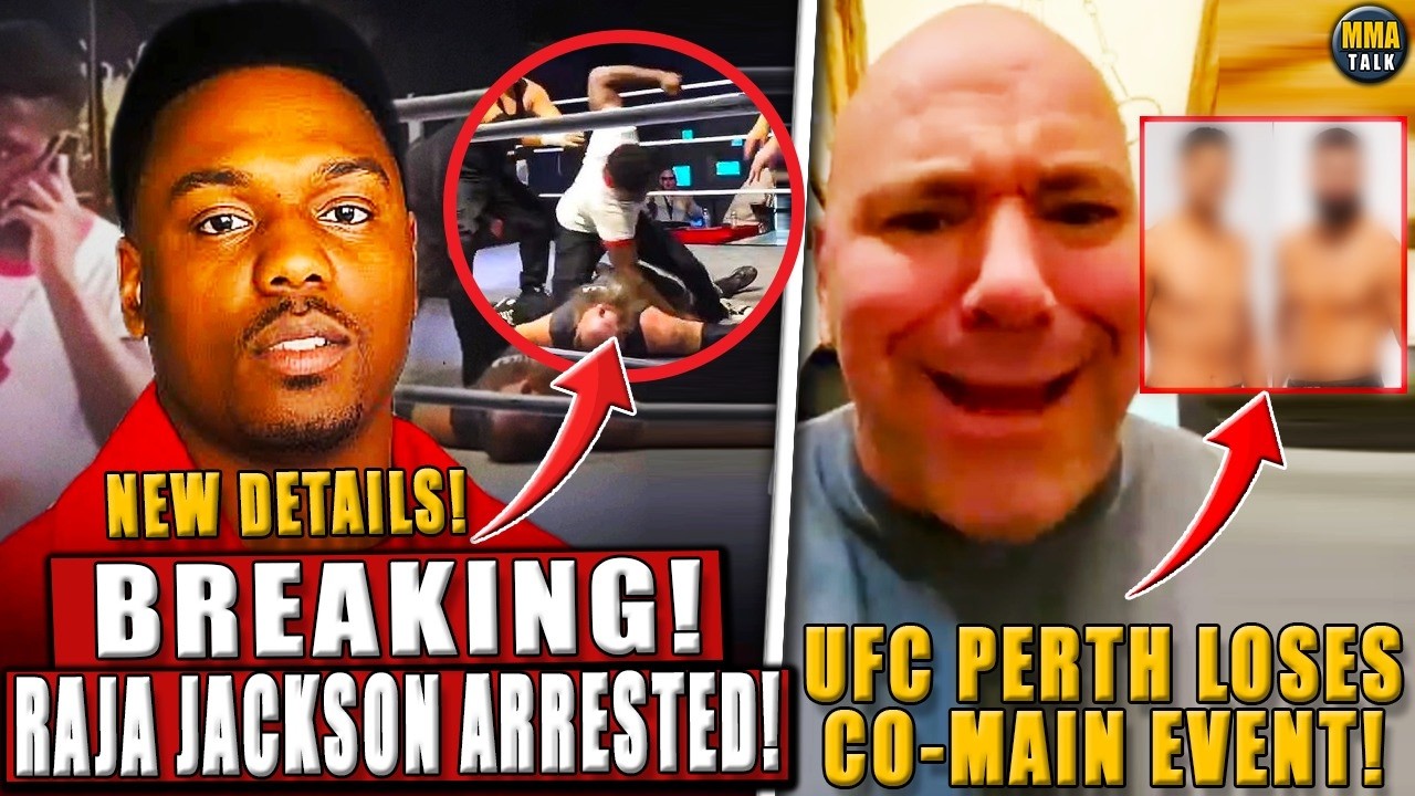 BREAKING! Raja Jackson ARRESTED 24 days after ATT4CK on Syko Stu! UFC Perth