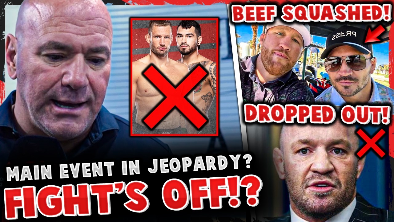 BREAKING: UFC MAIN EVENT OFF!? Justin Gaethje SQUASHES BEEF w/ Michael