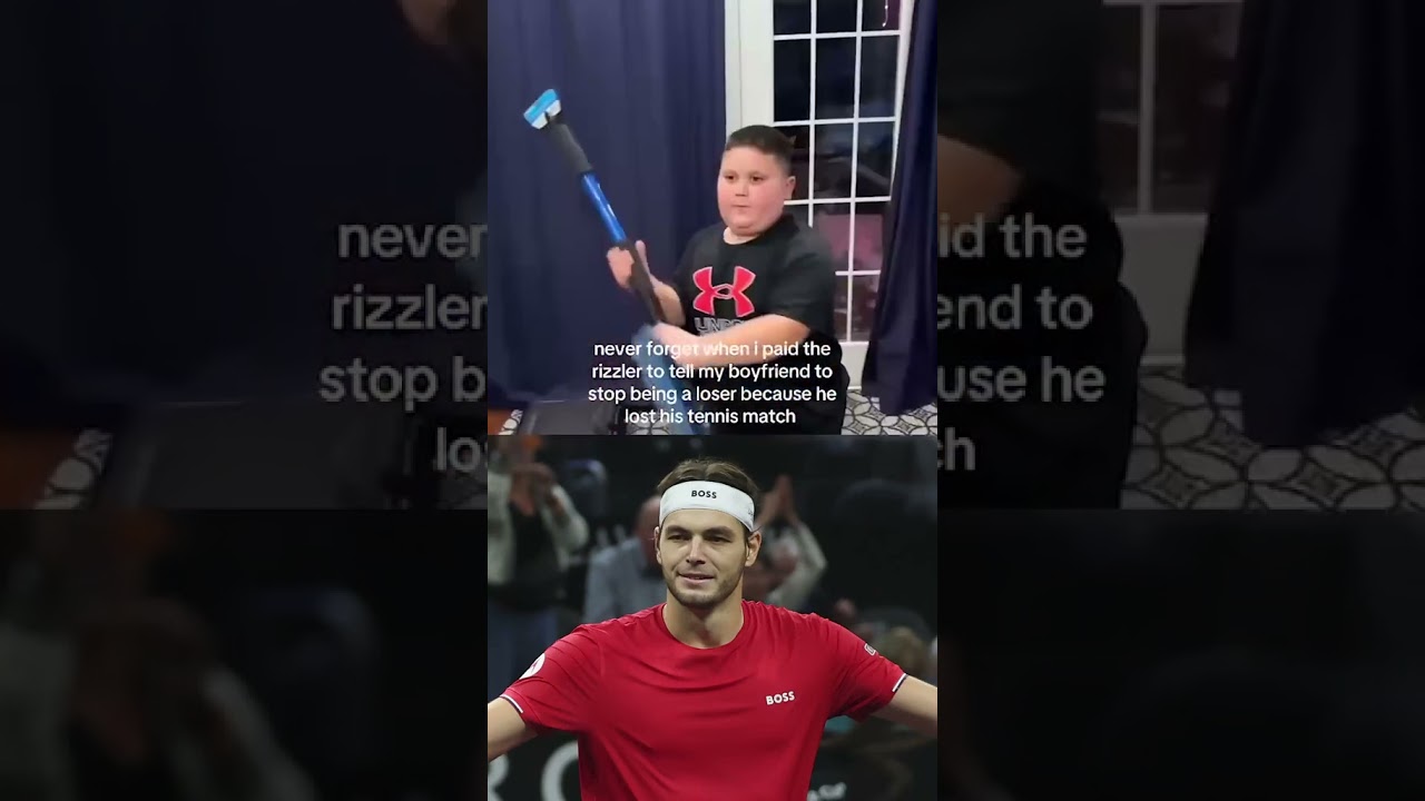 The Rizzler had a message for Taylor Fritz 😆 (via moorrgsTT)