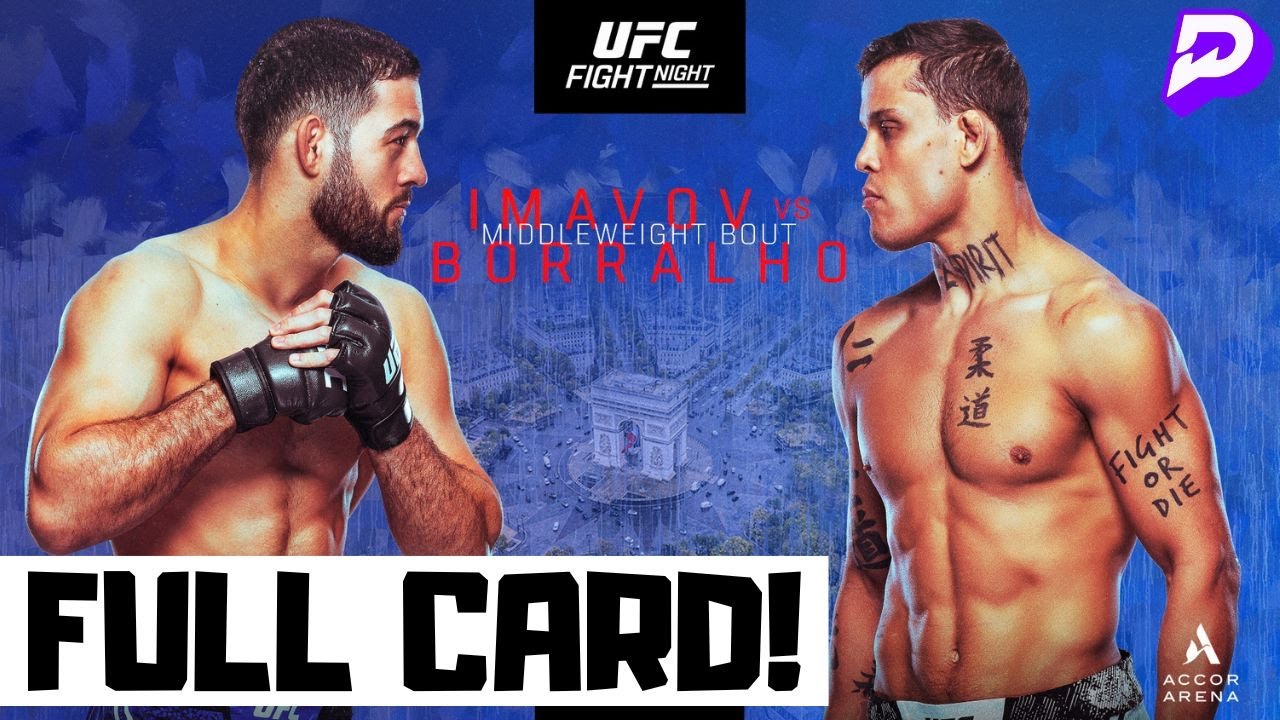 UFC Fight Night Imavov vs Borralho Predictions & Full Card Breakdown – UFC