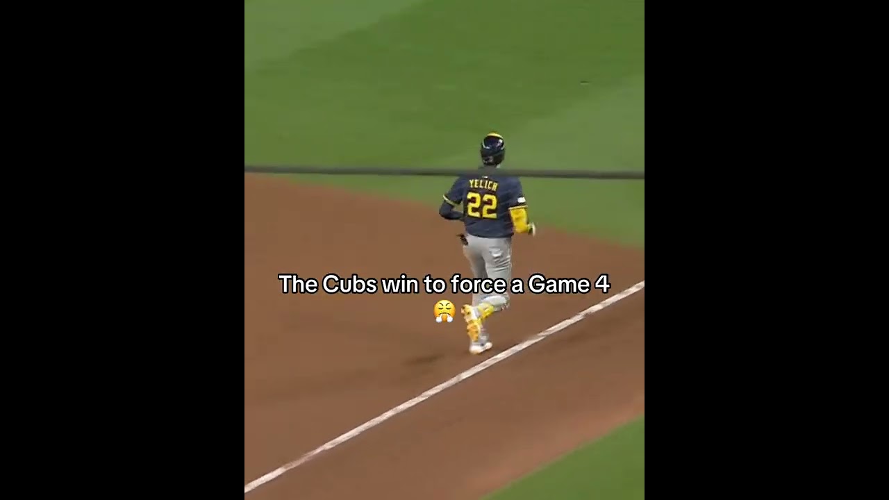 CHICAGO CUBS HOLD ON TO FORCE GAME 4 🚨