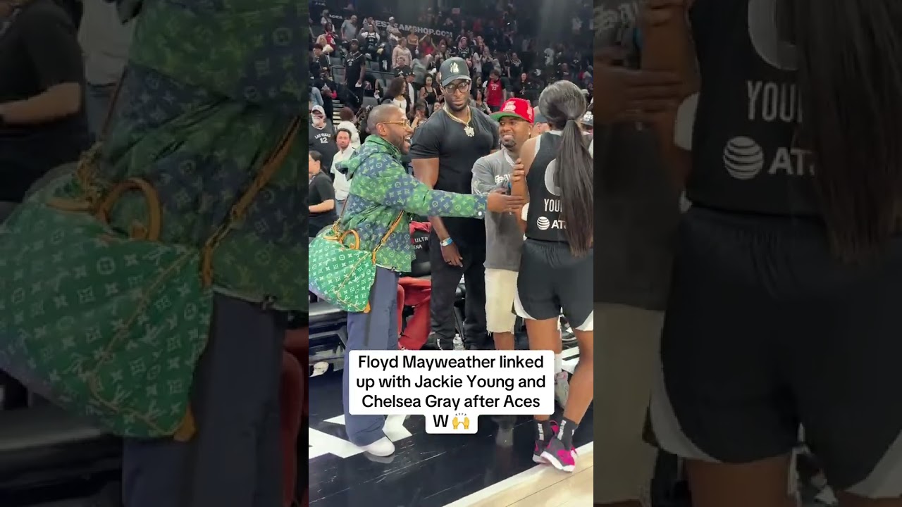 Floyd Mayweather was courtside for Fever-Aces Game 5 🤩