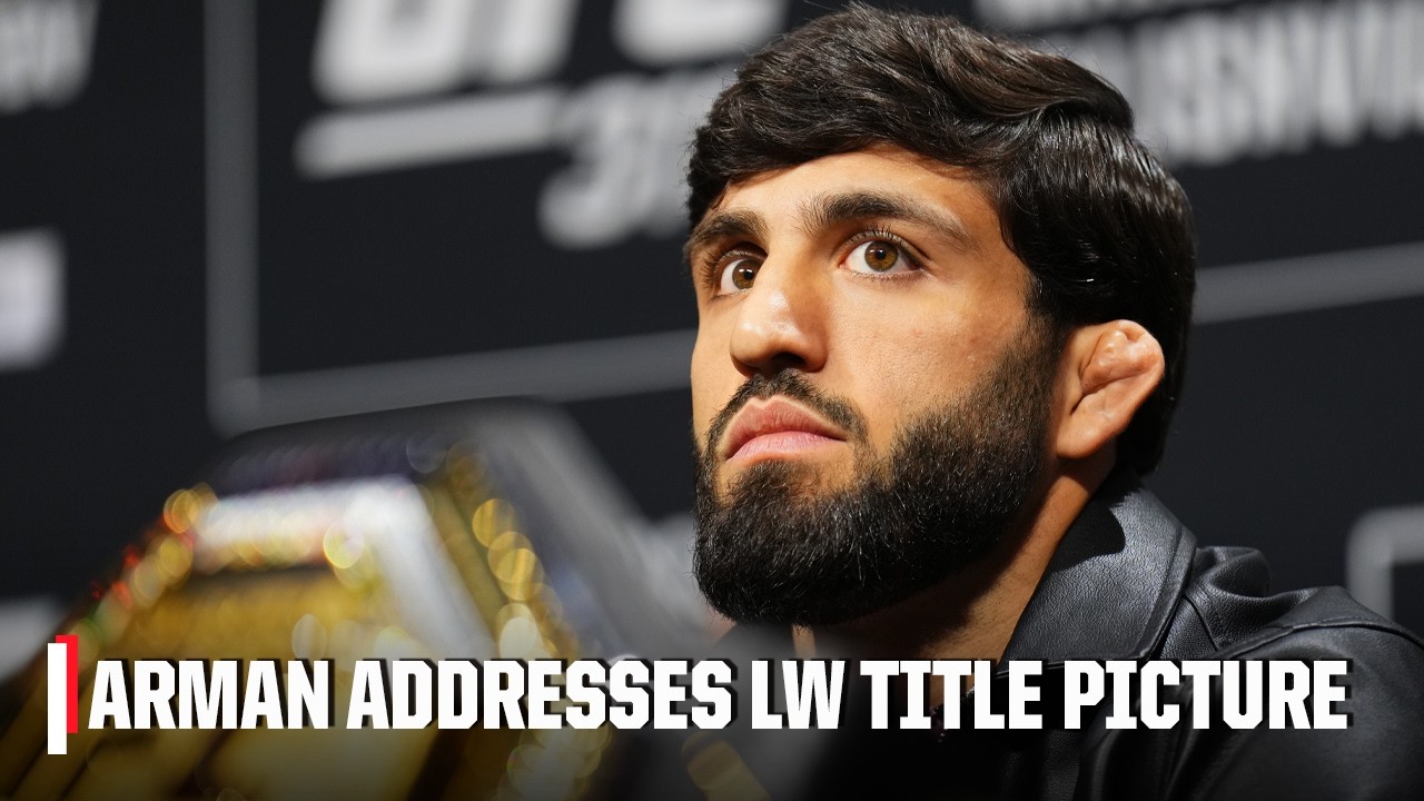 Arman Tsarukyan reacts to Gaethje vs. Pimblett for interim belt, Ilia Topuria’s