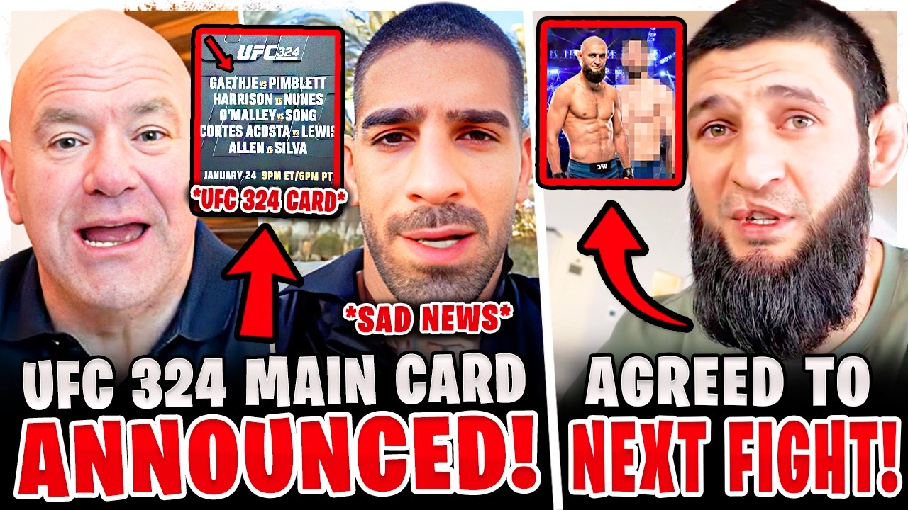 BREAKING! Dana White ANNOUNCES UFC 324 MAIN EVENT! Khamzat NEXT FIGHT! Ilia