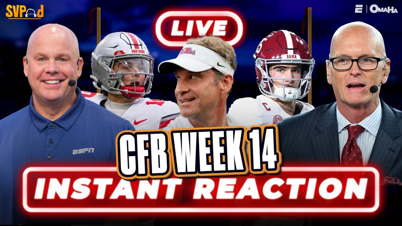 CFB Week 14 REACTIONS! Lane Kiffin DRAMA + Who should get in the CFP? SVP