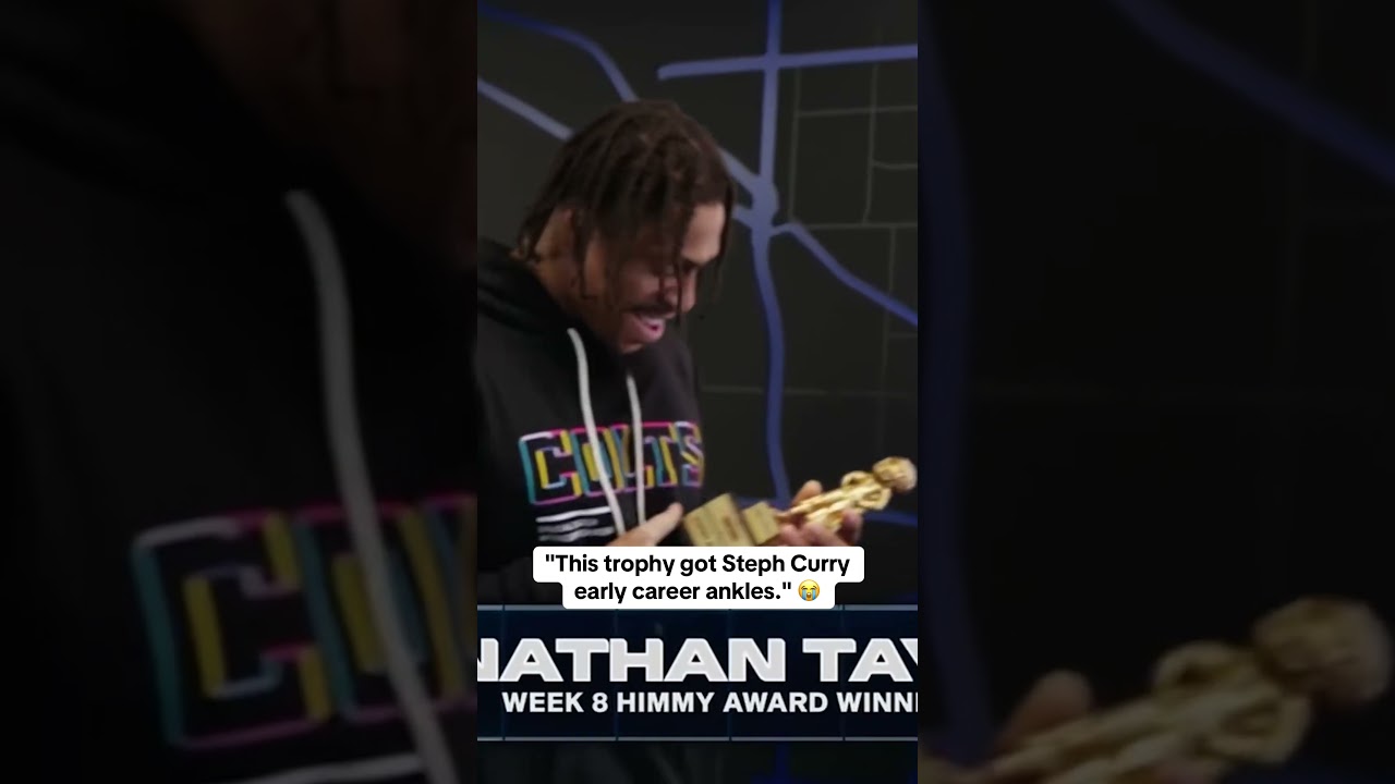 Jonathan Taylor’s reaction to his Himmy award 🤣
