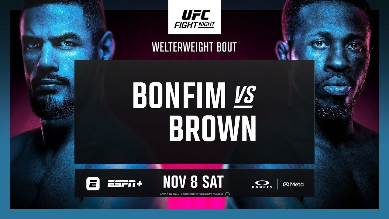 UFC VEGAS 111 LIVE BONFIM VS BROWN LIVESTREAM & FULL FIGHT NIGHT COMPANION