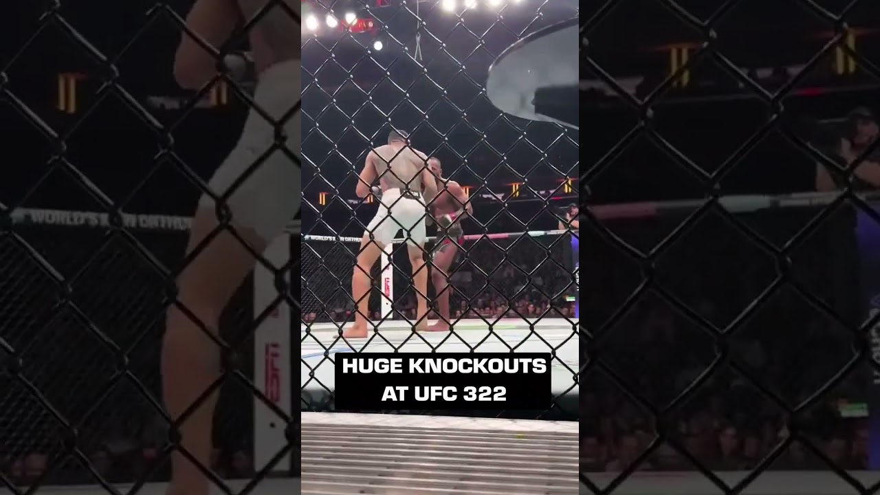 UFC322 had some thrilling knockouts 😱