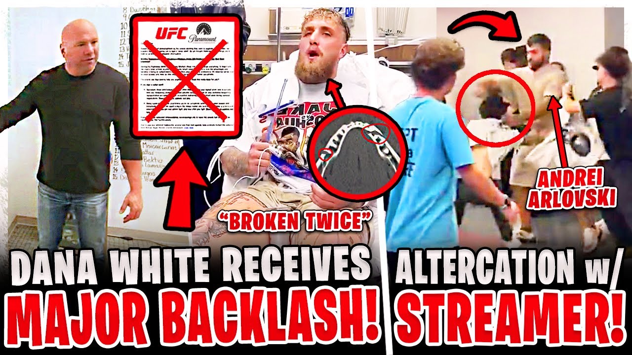 Dana White RECEIVES MAJOR BACKLASH! UFC Fighter in ALTERCATION at Jake Paul vs