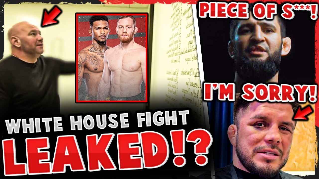 FIGHT LEAKED for the UFC WHITE HOUSE CARD!? Khamzat ALTERCATION w/ Henry Cejudo