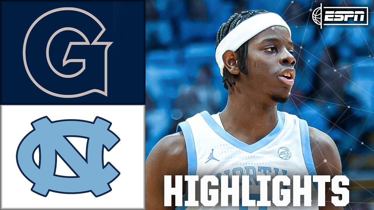 Georgetown Hoyas vs. North Carolina Tar Heels | Full Game Highlights | ESPN