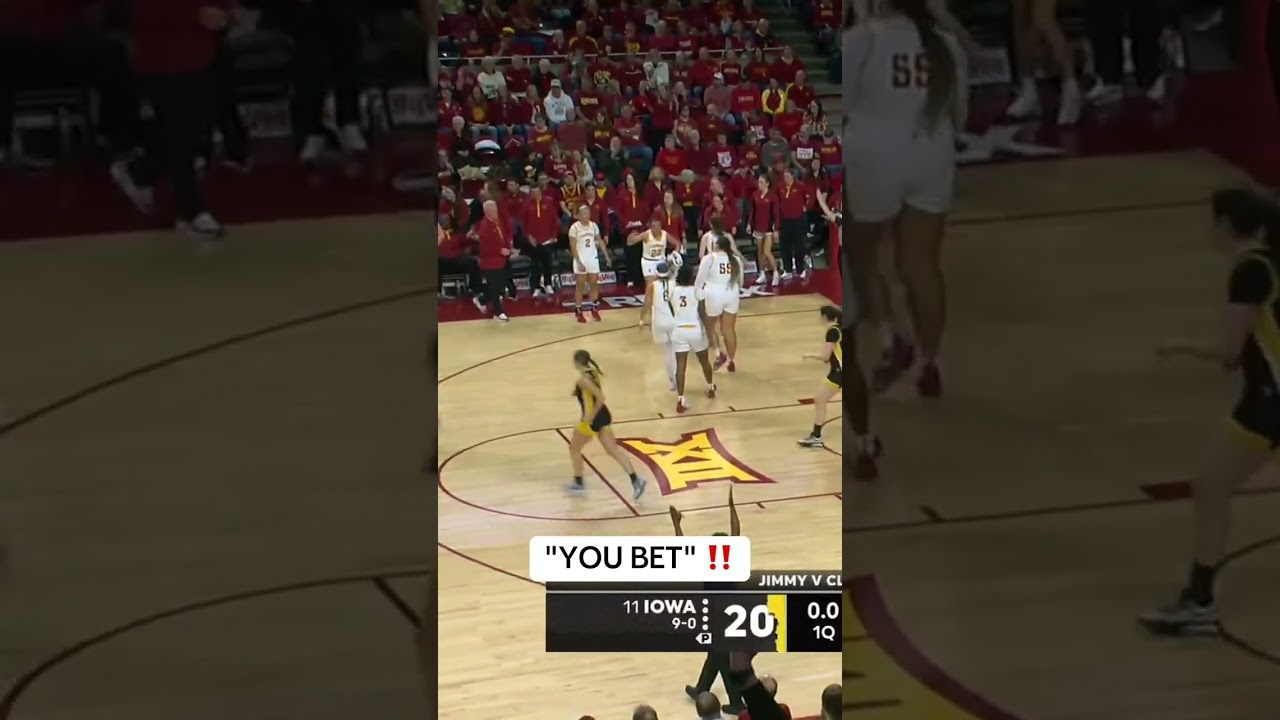 Iowa hits one at the buzzer 😮‍💨
