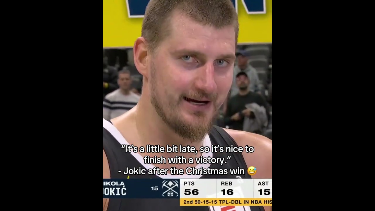Jokic was already over Christmas 😂