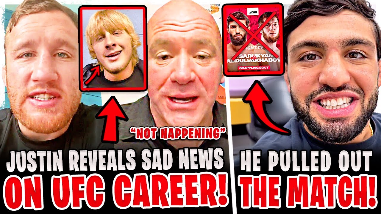 Justin Gaethje REVEALS SAD NEWS! Dana White SHUTS DOWN Alex Pereira FIGHT!