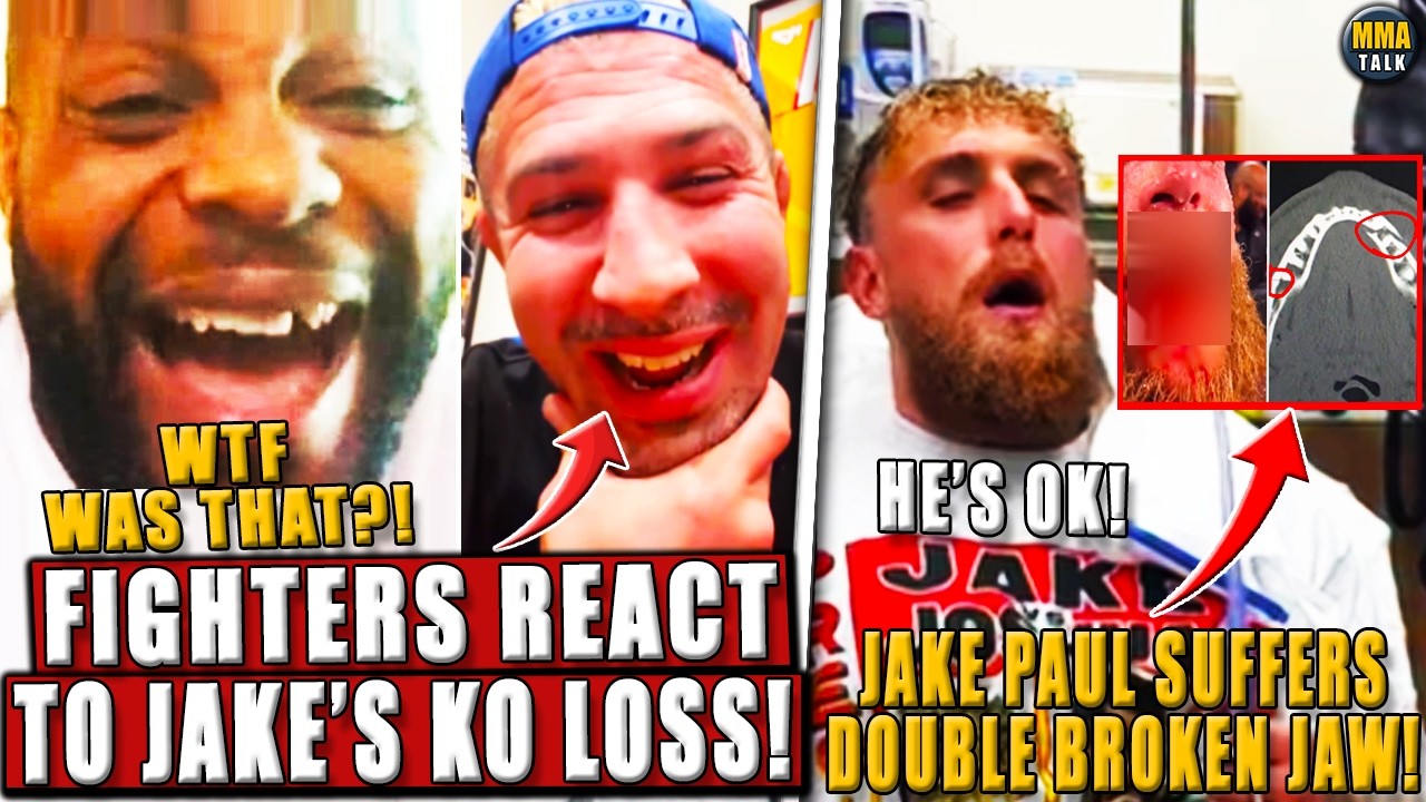 UFC Fighters REACT to Jake Paul’s KNOCKOUT LOSS to Anthony Joshua! Jake SUFFERS