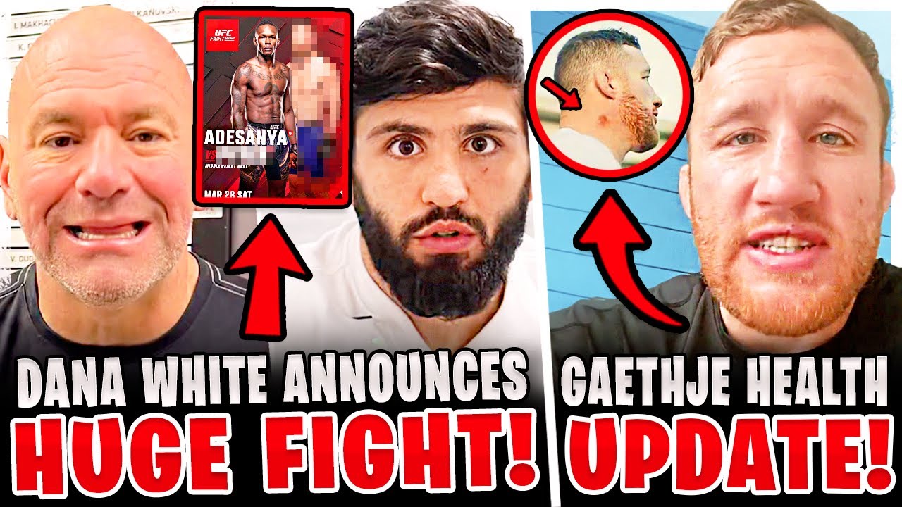 BREAKING! Dana White ANNOUNCES HUGE MAIN EVENT! Justin Gaethje HEALTH UPDATE!