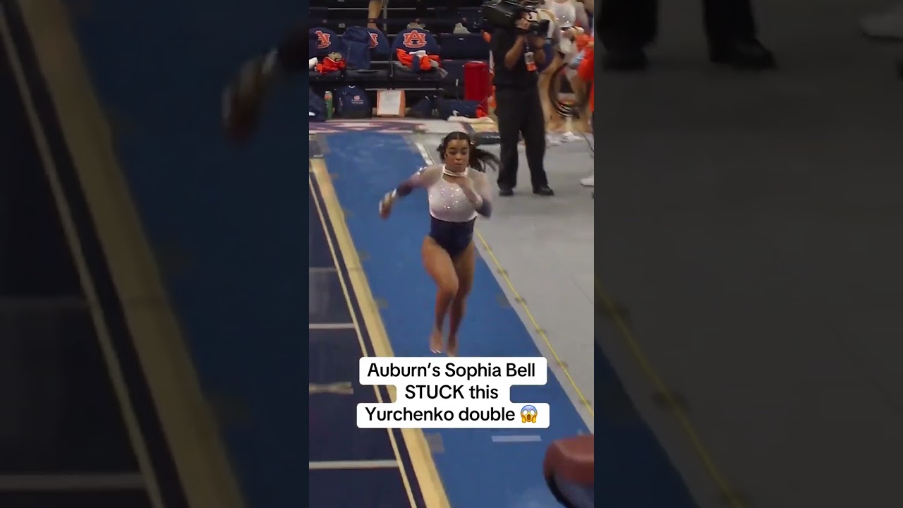Bell became the first Auburn gymnast to land it on vault 👏