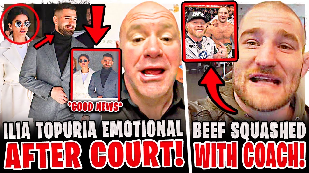 Ilia Topuria EMOTIONAL after COURT DATE! Sean Strickland SQUASHES BEEF w/ his