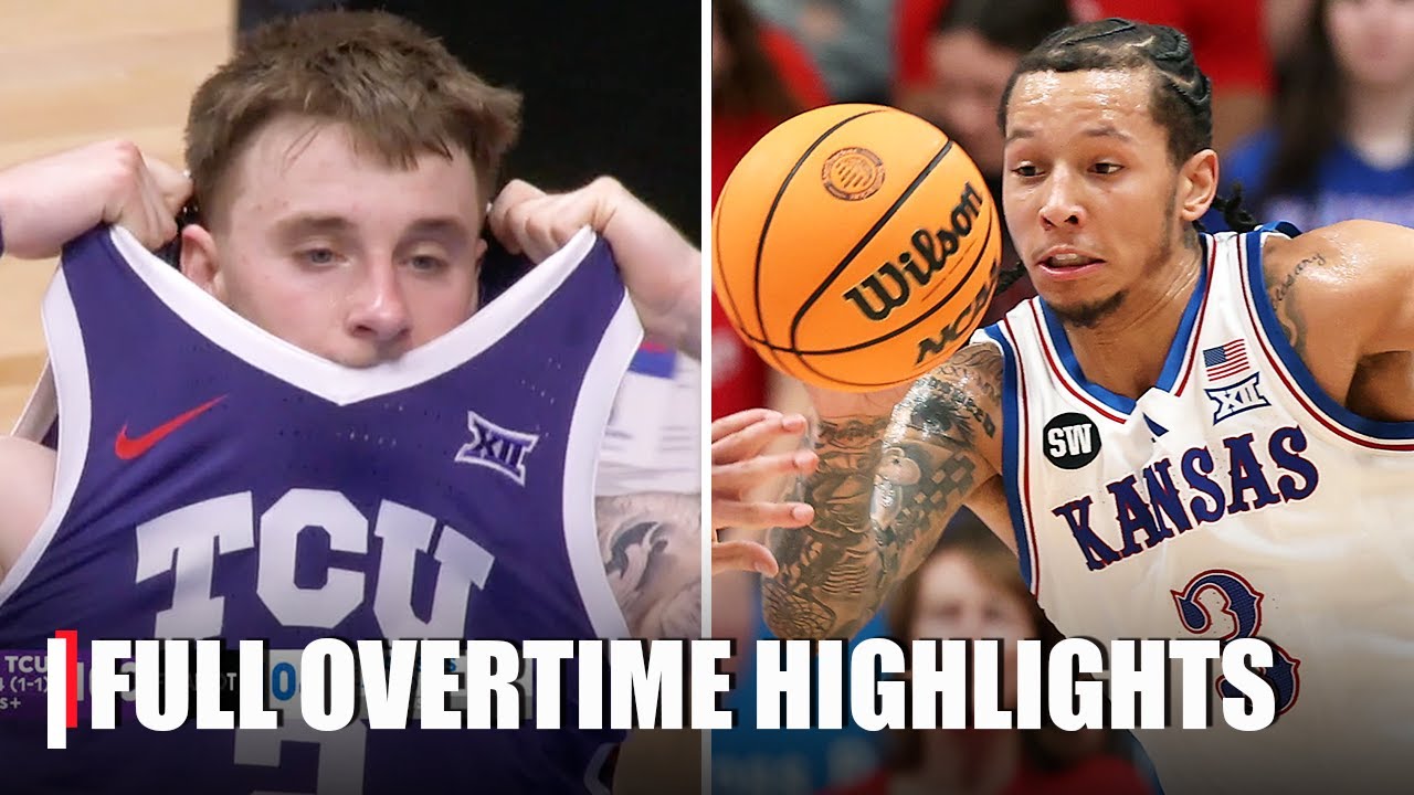 Kansas’ STUNNING OT comeback vs. TCU [FULL OVERTIME HIGHLIGHTS] | ESPN College