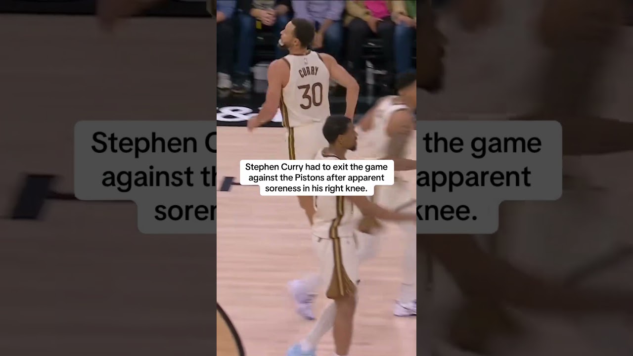 Steph left the game in the third quarter
