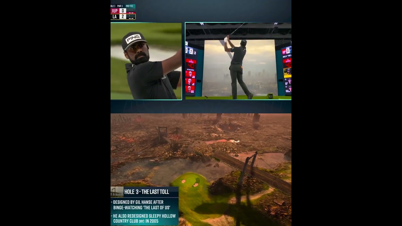 This TGL hole was designed to resemble ‘The Last of Us’ 🔥