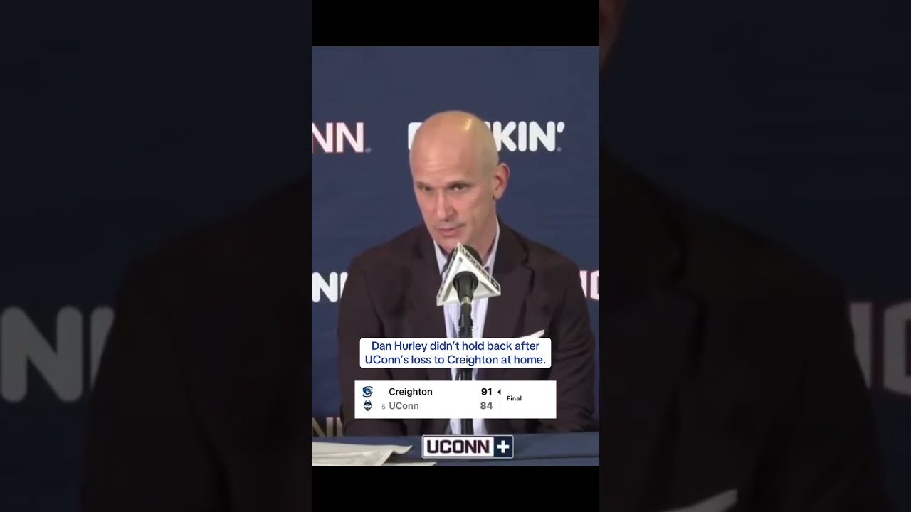 Dan Hurley reacts to UConn’s loss to Creighton