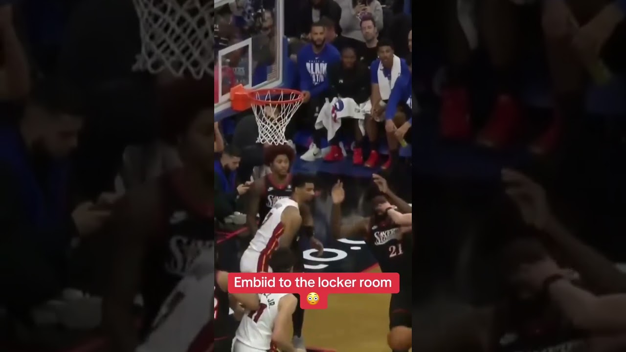 Embiid appeared to have suffered a knee to the rib in the second quarter