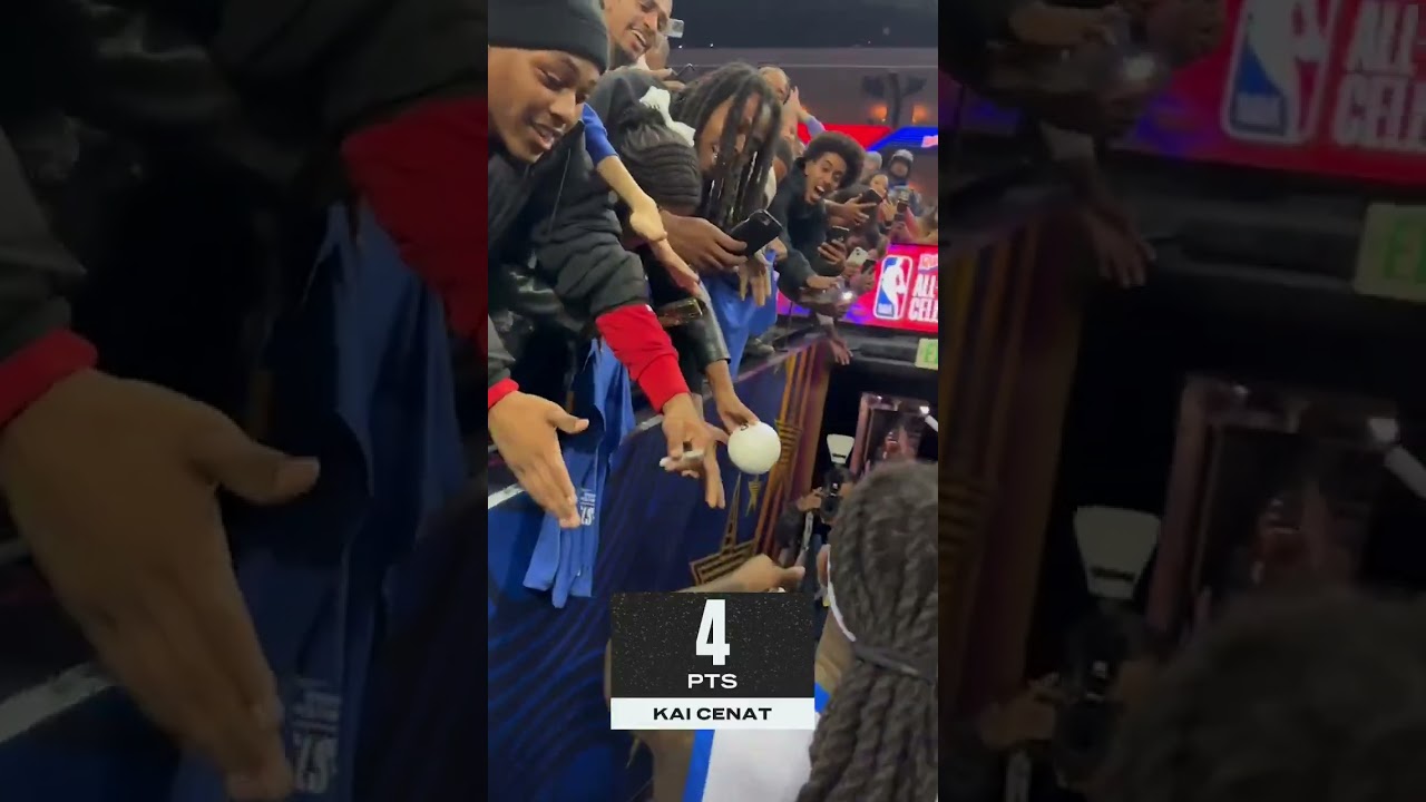 Kai put in work in last year’s Celebrity All-Star game 🤣
