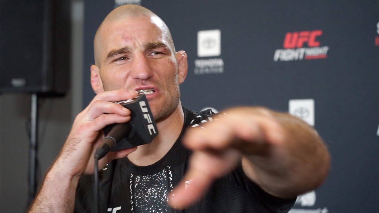 Sean Strickland Gets Mic Cut Off After Win and Continues