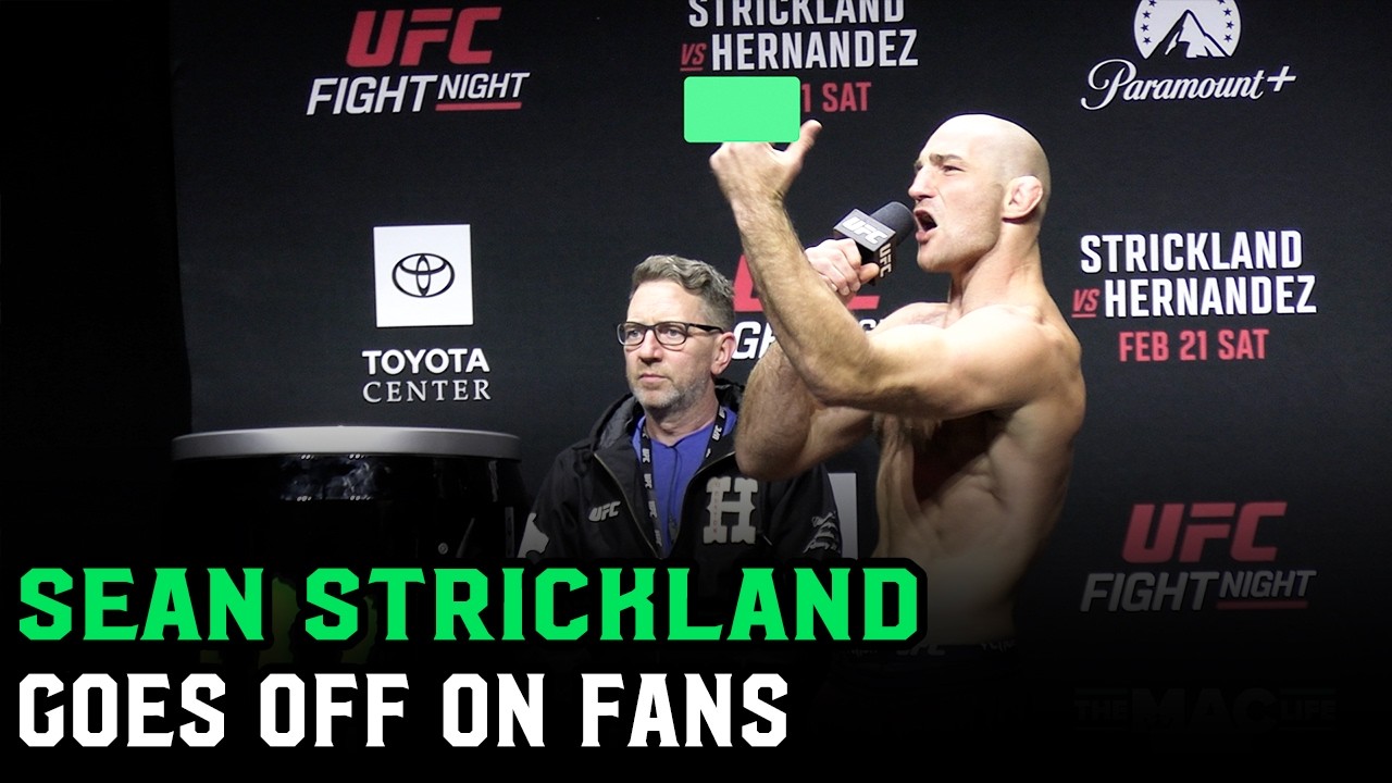 Sean Strickland goes off on fans: “F*** YOU!”