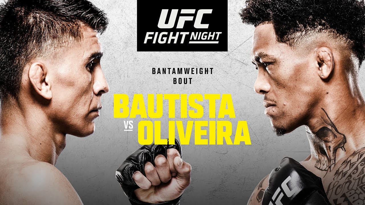 UFC VEGAS 113 LIVESTREAM BAUTISTA VS OLIVEIRA FULL FIGHT NIGHT COMPANION & PLAY