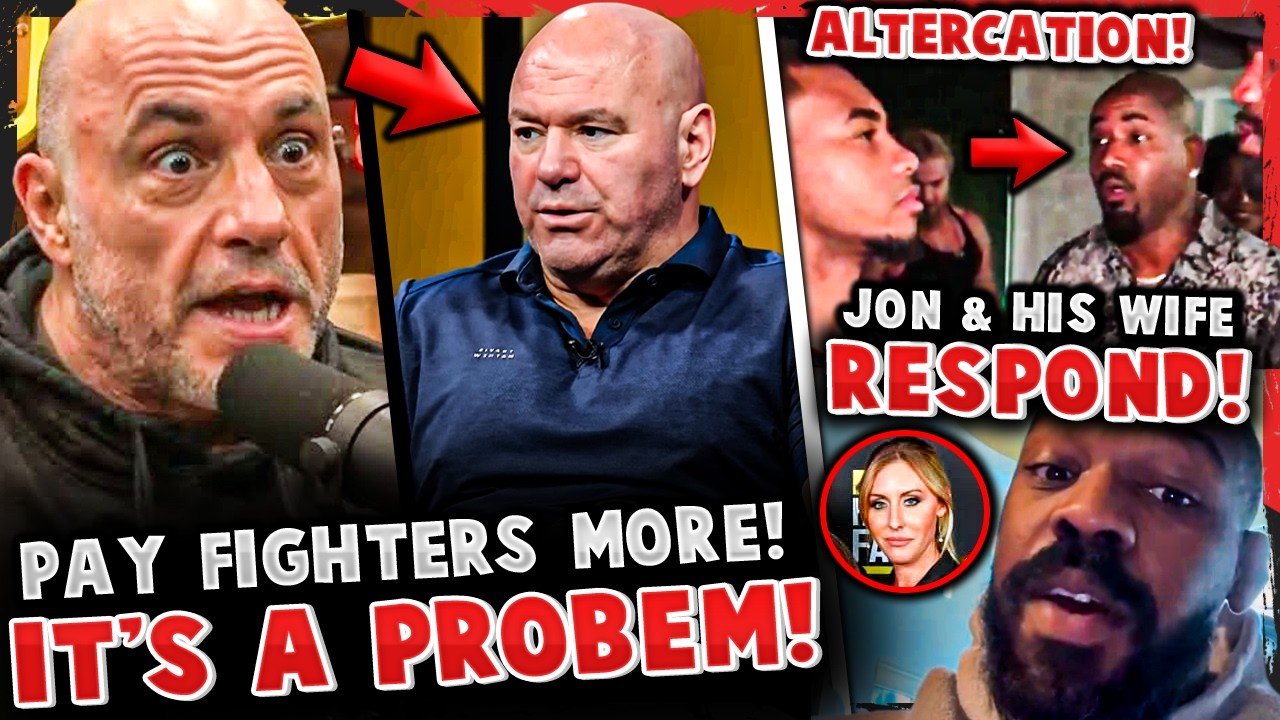 Joe Rogan ARGUMENT for UFC FIGHTER PAY! Jon Jones & WIFE RESPOND to TROLLS!