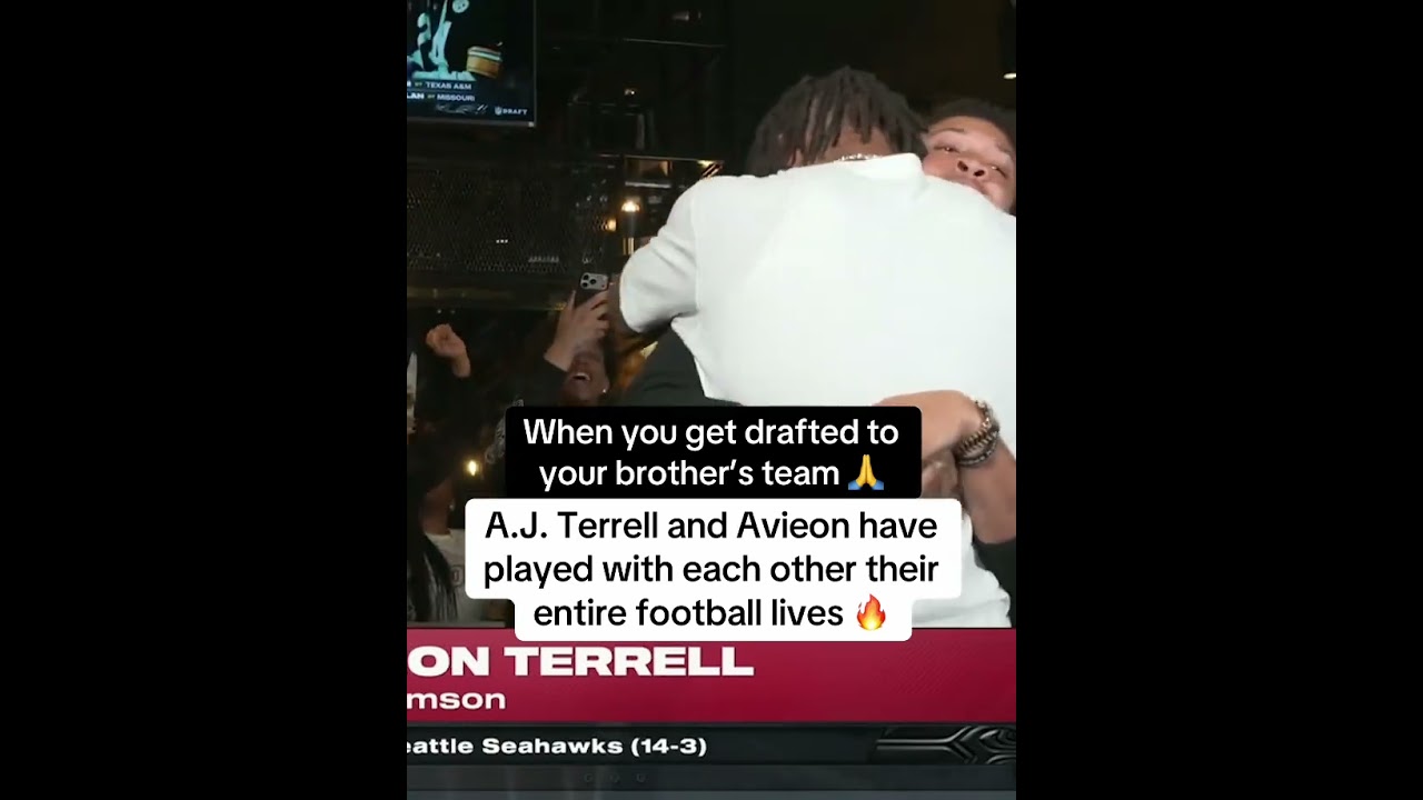 The Falcons drafted A.J. Terrell’s brother, Avieon Terrell No. 48 overall 🥹