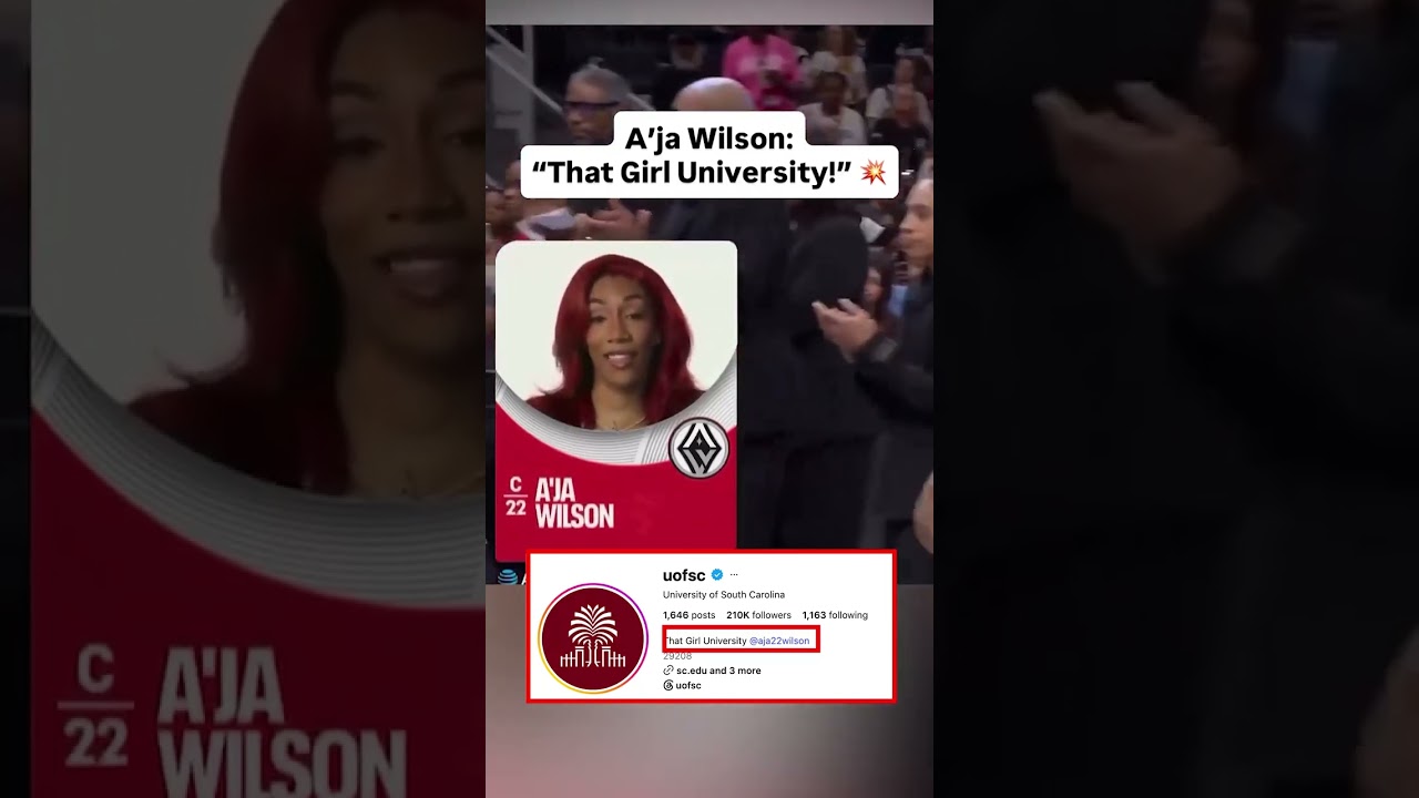 South Carolina made it Instagram official for A’ja Wilson 🤣